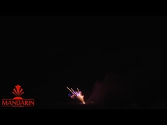 Profesyonel havai fişekleri 100 çekim Z / fan şeklindeki pasta pirojenik