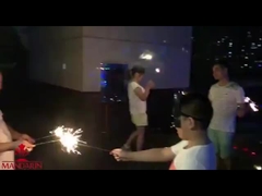 Düğün / doğum günü partisi için 10'' inç altın havai fişek Sparkler 240mm