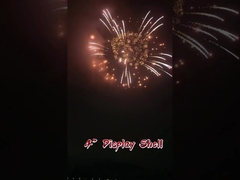 Toptan tedarikler Mandarin Profesyonel 4 Inch Ekran Kabukları Havai fişekleri 1.3g Pyrotechnics