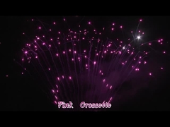 1.3G Profesyonel Havai Fişek Pastası 180 Atış Özelleştirilebilir Noel Festivali Pembe Crossette Açık Hava