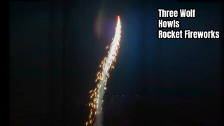 1" Küçük Gökyüzü Atışları Roket Havai Fişek Üç Kurt Ulur Roket Oyuncak Havai Fişek Piroteknik