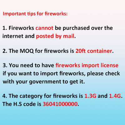 Chinese Customized New Year Firework Cake 100 Shots Pyrotechnics Consumer Cake Fireworks