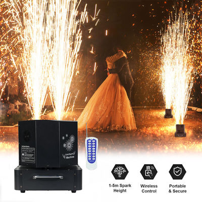Liuyang 1300W 360 Dönüş Dual Double Head Cold Sparkler Spinning Cold Spark Machine Spin Fireworks Stage Machine