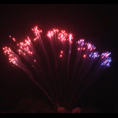 Çin Fabrikası Toptan Satış 1.2'' 13 Şut Tek Satır S Pasta Ateş Fişekler Mavi Kırmızı Beyaz Strobe Mandarin Ateş Fişekler Dışarıda