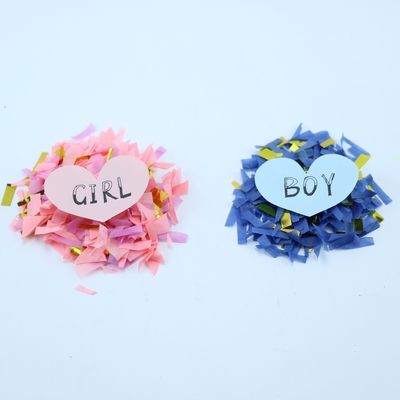 Gender Reveal Party Pink Blue Color Blower Holi Powder Confetti Cannon