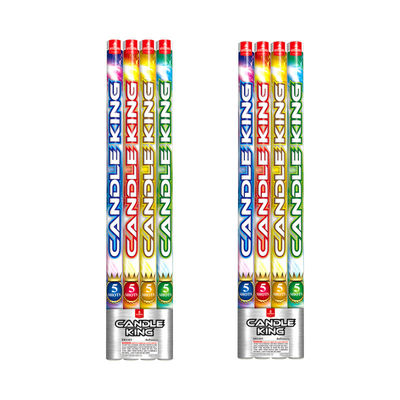 5 Çekim Mandarin Roman Mum Havai Fişek 0.032 CBM Özelleştirilebilir Piroteknik