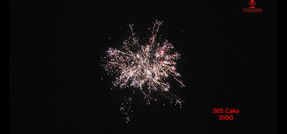350G 36 Shot Cake Fireworks Uluslararası nakliye için özelleştirilebilir etkileri olan pirojenik